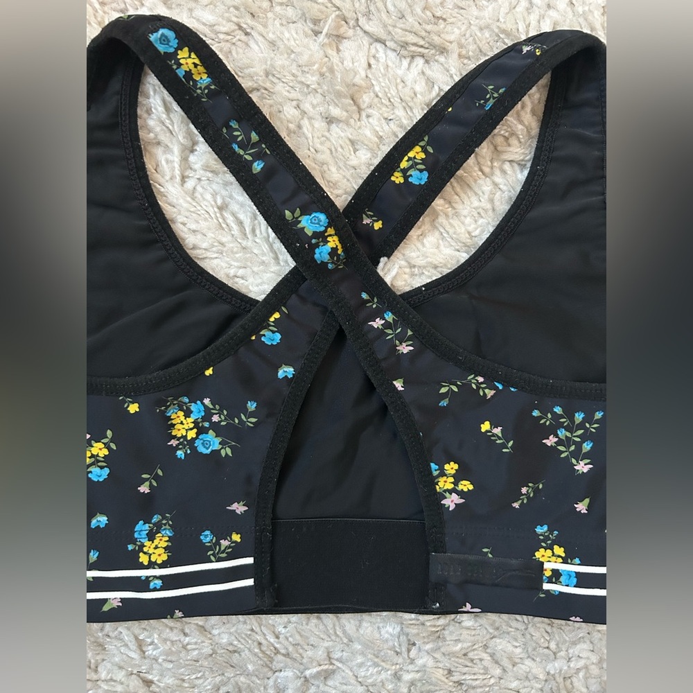Adam Selman Cross-Back Floral Sports Bra - Picture 6 of 14